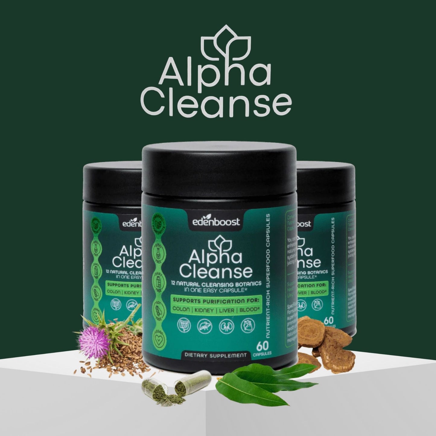 AlphaCleanse superalimento – Reducotr de peso & Detox Hepático