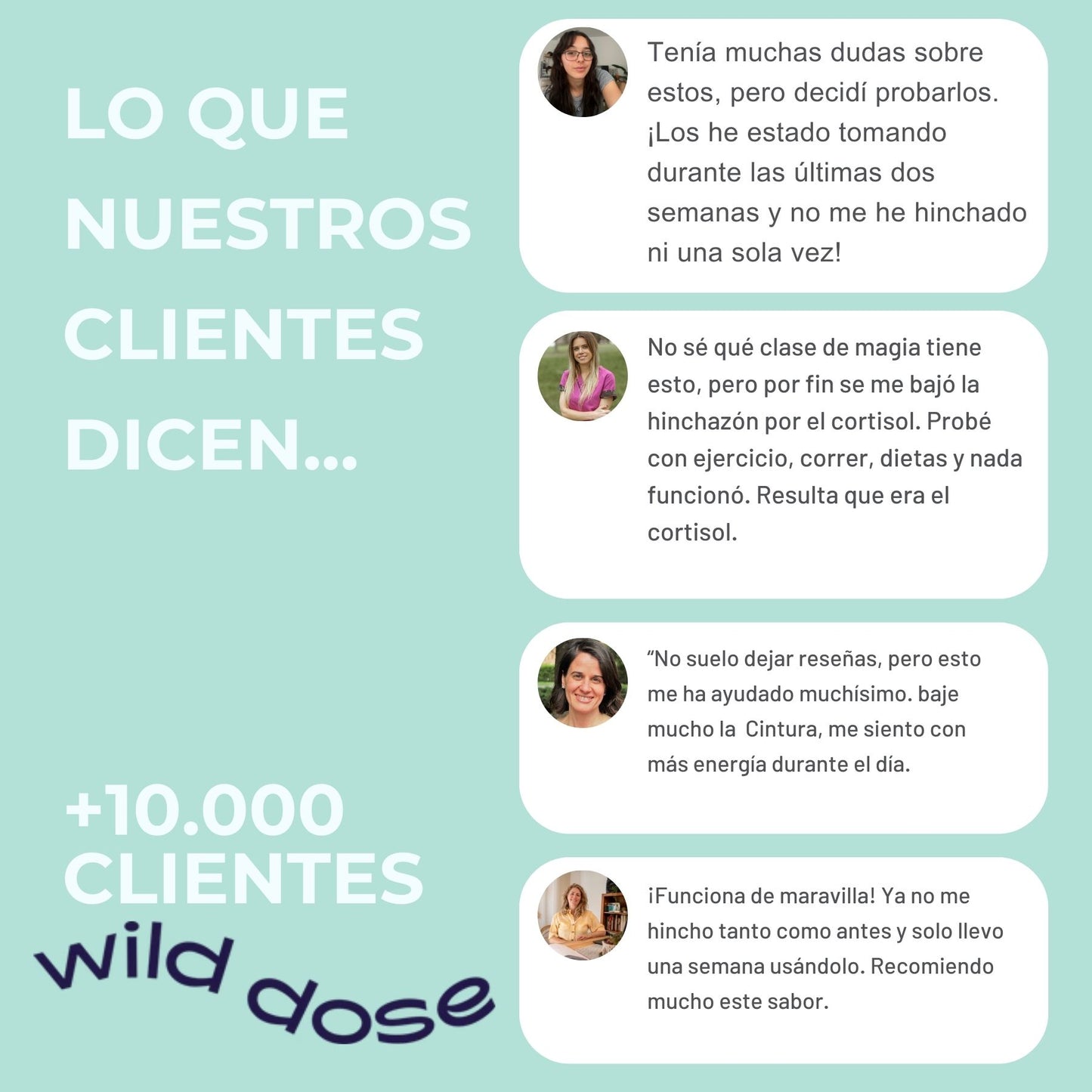 Wild Dose - tu dosis probiotica para la hinchazón y el mal estar.